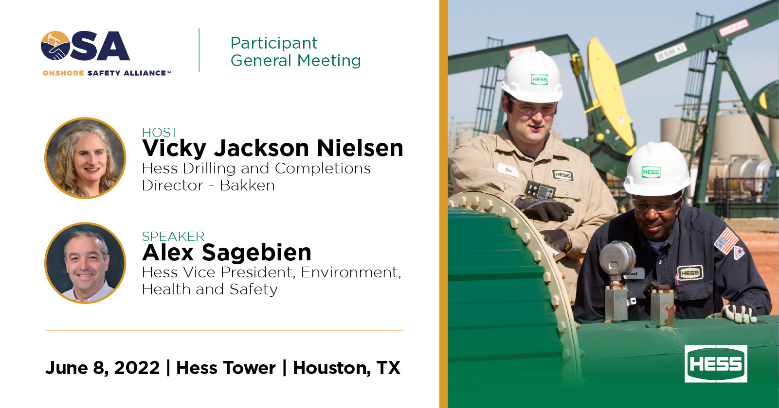 Hess to Host Onshore Safety Alliance Meeting