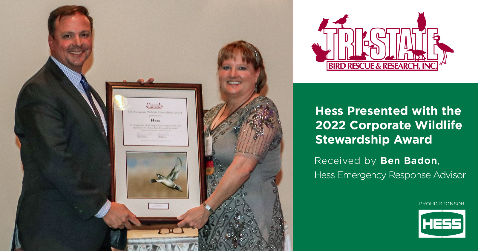 Hess Receives 2022 Corporate Wildlife Stewardship Award