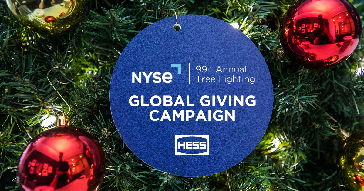 Hess Spotlights Jackie Robinson Foundation at NYSE Tree Lighting