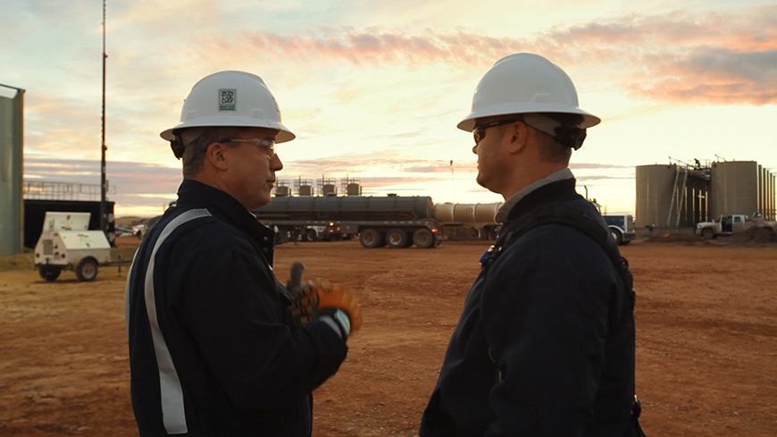 Hess Employees on Site