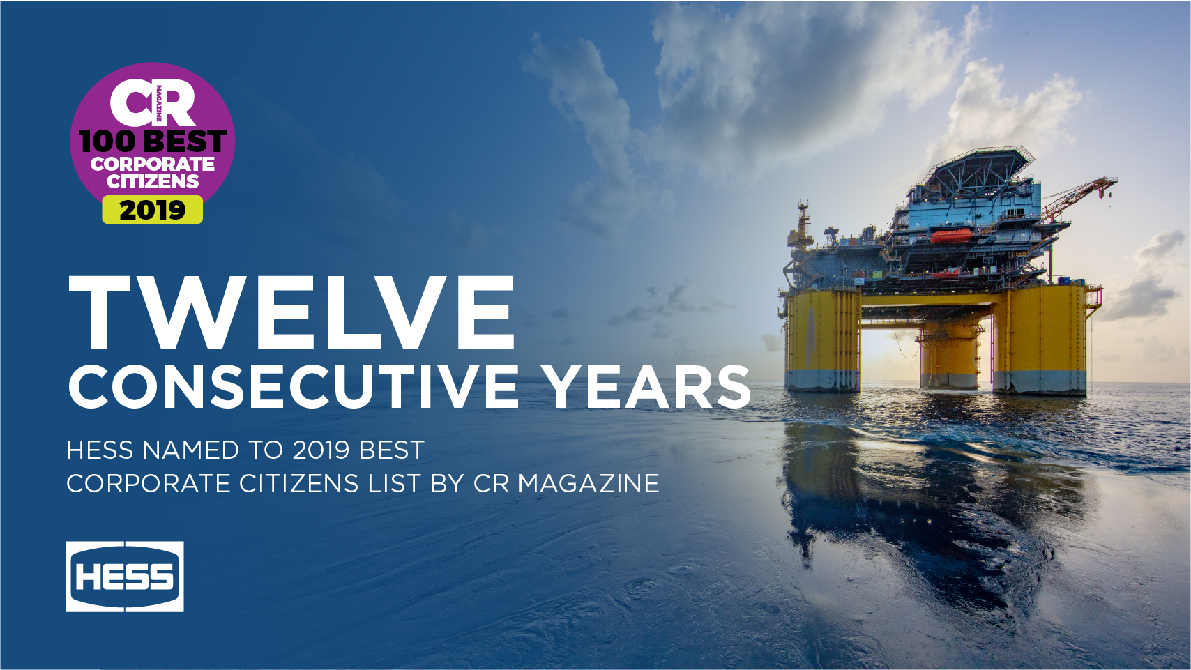 Hess Ranked on CR Magazine Best Corporate Citizens List 2019