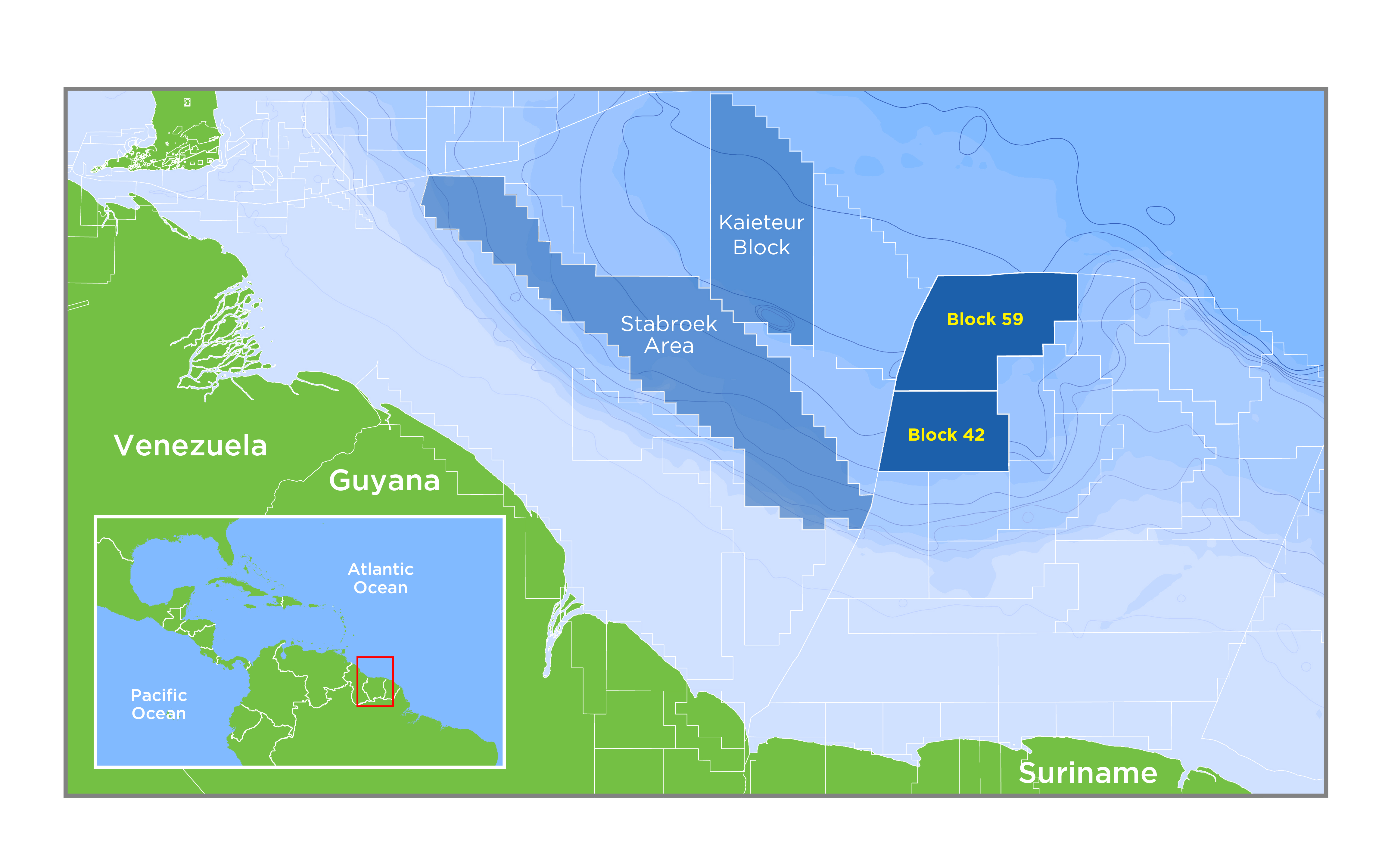 Hess Suriname Drilling Operations Map